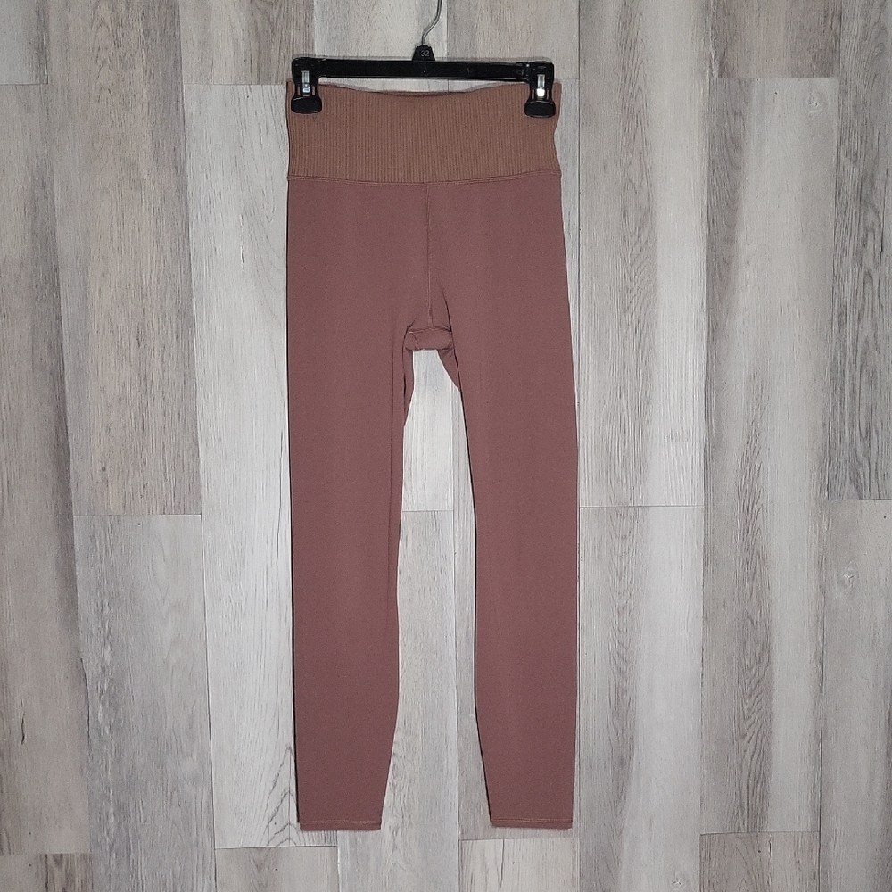 Vuori Womens Rib Studio Leggings Full Length Athleisure Yoga‎ Stretch Workout